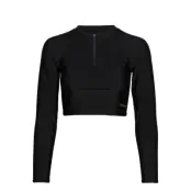 Cropped Rash Vest Swimwear Bikinis Bikini Tops Bandeau Bikinitops Svart Superdry Sport