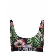 Cut Out Bralette-Print Swimwear Bikinis Bikini Tops Bandeau Bikinitops Multi/mönstrad Calvin Klein