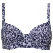 Damella Blue Mosaic Bikini Underwire Bra