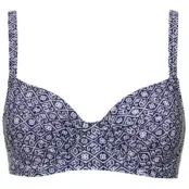 Damella Blue Mosaic Bikini Underwire Bra