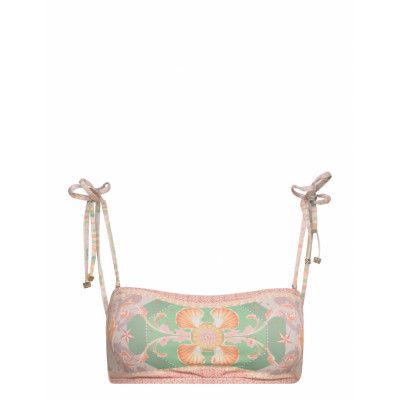 Della Bikini Top Swimwear Bikinis Bikini Tops Bandeau Bikinitops Multi/patterned By Malina