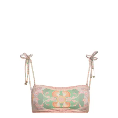 Della Bikini Top Swimwear Bikinis Bikini Tops Bandeau Bikinitops Multi/patterned By Malina