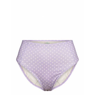 Denise High-Waist Bikini Bottom Swimwear Bikinis Bikini Bottoms High Waist Bikinis Purple By Malina
