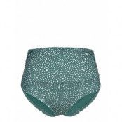Ditsy Dots Chara Bottom Swimwear Bikinis Bikini Bottoms High Waist Bikinis Green Panos Emporio