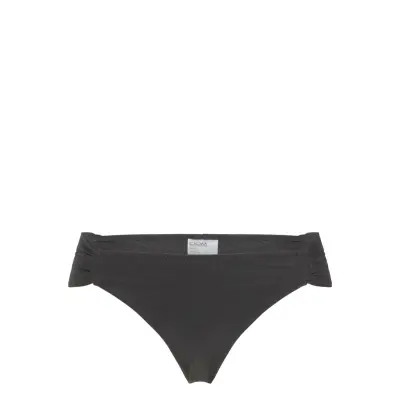 Drop of Mindfulness Swim Ruched Bikini Bottom - Black - XS