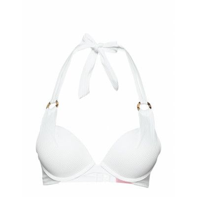 Duran Plunge Pu Bikinitop Vit Hunkemöller