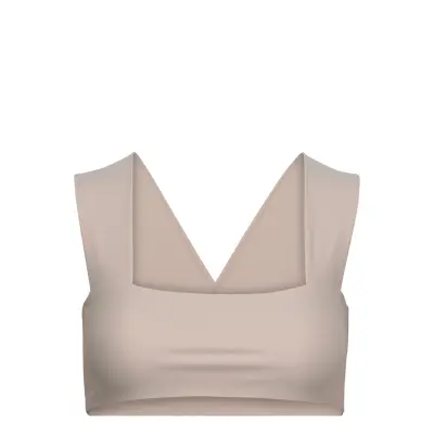 Echo Swimwear Bikinis Bikini Tops Bandeau Bikinitops Beige Scampi