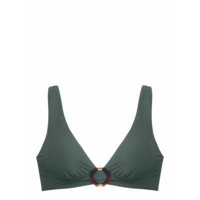 Elmina Bikini Top Swimwear Bikinis Bikini Tops Triangle Bikinitops Grön Dorina