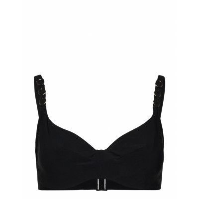 Emblem Bikini Covering Underwired Bra Swimwear Bikinis Bikini Tops Wired Bikinitops Svart Chantelle Beach