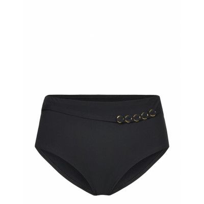 Emblem Bikini Full Brief Swimwear Bikinis Bikini Bottoms High Waist Bikinis Svart Chantelle Beach