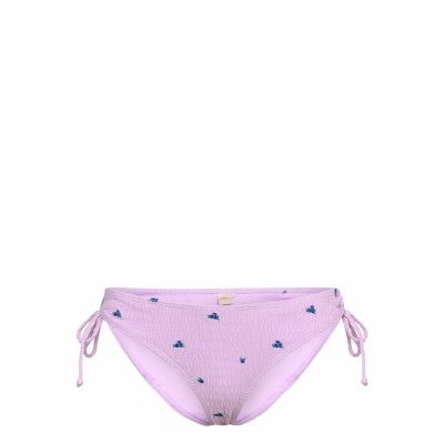 Embroidered Bibi Bikini Briefs Swimwear Bikinis Bikini Bottoms Side-tie Bikinis Purple Becksöndergaard