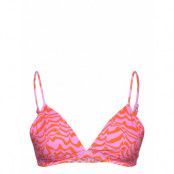 Enjellyfish Swim Bra Aop 7016 Swimwear Bikinis Bikini Tops Triangle Bikinitops Pink Envii