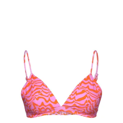 Enjellyfish Swim Bra Aop 7016 Swimwear Bikinis Bikini Tops Triangle Bikinitops Pink Envii