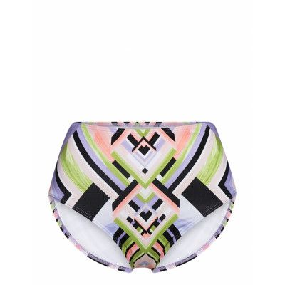 Enya Bikini Bottom Swimwear Bikinis Bikini Bottoms High Waist Bikinis Multi/patterned Malina
