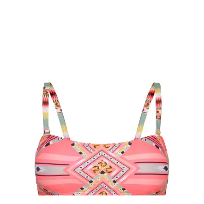 Enya Bikini Top Swimwear Bikinis Bikini Tops Bandeau Bikinitops Rosa By Malina