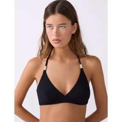 Etam Lumineux - Unwired Wireless Triangle Bra - Black - M