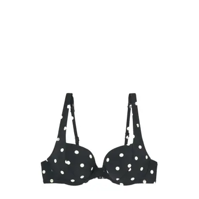 Etam Polky - Push Up Bra Swimsuit Svart