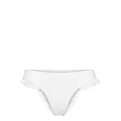 Etta Crochet V Highleg R Swimwear Bikinis Bikini Bottoms Bikini Briefs Vit Hunkemöller