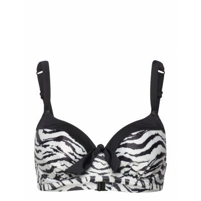 Burdine Bikini_Top Swimwear Bikinis Bikini Tops Wired Bikinitops Svart Dorina