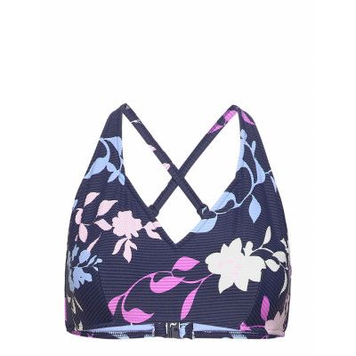 F Cup Halter Bra Bikinitop Blå Seafolly