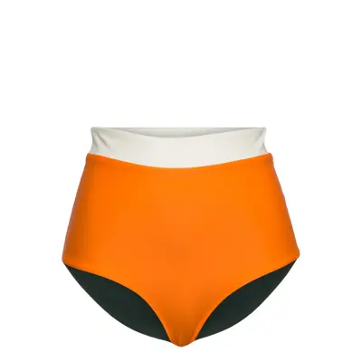 Faro Swimwear Bikinis Bikini Bottoms High Waist Bikinis Orange Scampi