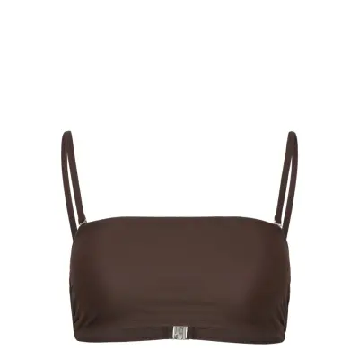 Filippa K Bandeau Bikini Top - Brown - S