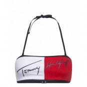 Fixed Bandeau Swimwear Bikinis Bikini Tops Bandeau Bikinitops Multi/mönstrad Tommy Hilfiger