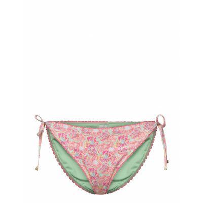 Fleurine Low-Waist Bikini Bottoms Designers Bikinis Bikini Bottoms Side-tie Bikinis Pink Malina