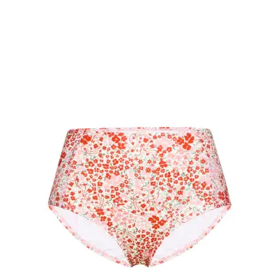 Flofield Highwaist Bottom Swimwear Bikinis Bikini Bottoms High Waist Bikinis Röd Becksöndergaard