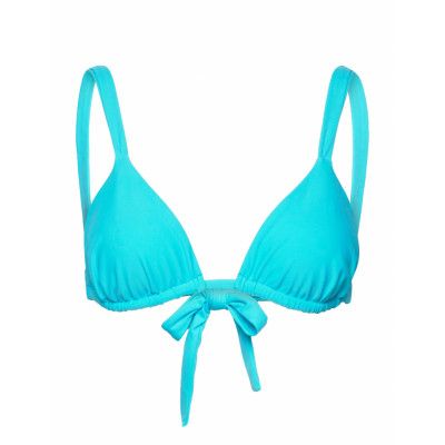 Flora Bikini Top Swimwear Bikinis Bikini Tops Triangle Bikinitops Blue Faithfull The Brand
