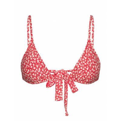 Mango Floral Triangle Bikini Röd