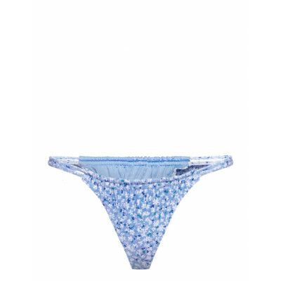 Flower Bikini Brief Swimwear Bikinis Bikini Bottoms Bikini Briefs Blå Gina Tricot