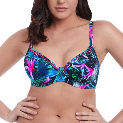 Freya Jungle Flower Plunge Bikini Top * Fri Frakt *