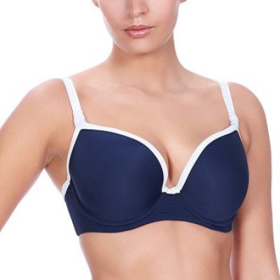 Freya Swim In The Navy Deco UW Moulded Bikini Top * Fri Frakt *