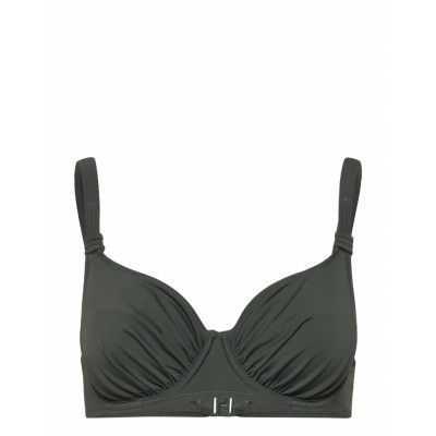 Wiki Full Cup Bikini Top Khaki Green
