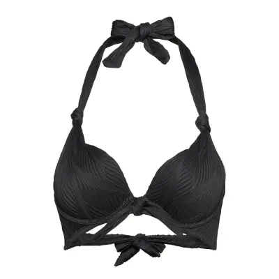 Galibi Texture Pp Push Swimwear Bikinis Bikini Tops Push-up Bikinitops Svart Hunkemöller