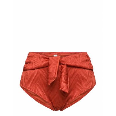 Galibi Texture Rio Hw Swimwear Bikinis Bikini Bottoms High Waist Bikinis Brun Hunkemöller