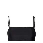 GANNI Recycled Core Solid Bandeau Bikini Top - Black - 38