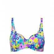 Garden Disco Swimwear Bikinis Bikini Tops Wired Bikinitops Blue Freya