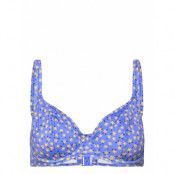 Garden Disco Swimwear Bikinis Bikini Tops Wired Bikinitops Blue Freya