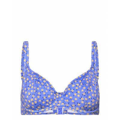 Garden Disco Swimwear Bikinis Bikini Tops Wired Bikinitops Blue Freya