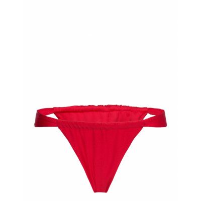Gina Tricot Gathered Bikini Tanga Röd