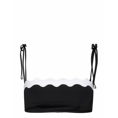 Gia Ric Rac Bustier Bandeau Swimwear Bikinis Bikini Tops Bandeau Bikinitops Svart Seafolly