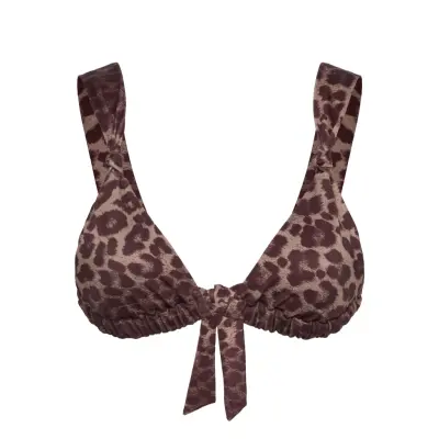 Gina Tricot Wide Strap Bikini Top Brun