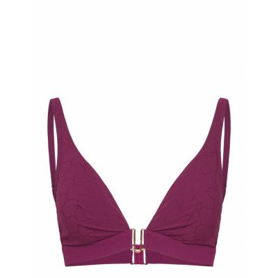 Chantelle Beach Glow Bikini Wirefree Plunge T-Shirt Bra Burgundy