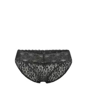 Halo Lace Bikini Brief Trosa Brief Tanga Svart Wacoal