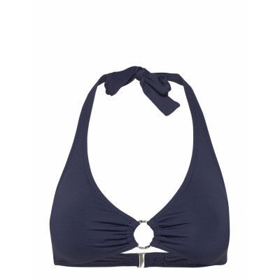 Halter Top Swimwear Bikinis Bikini Tops Triangle Bikinitops Blå Michael Kors Swimwear