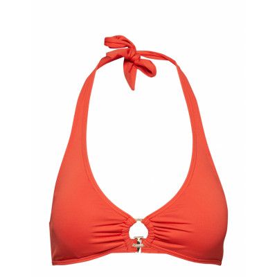 Halter Top Swimwear Bikinis Bikini Tops Triangle Bikinitops Röd Michael Kors Swimwear