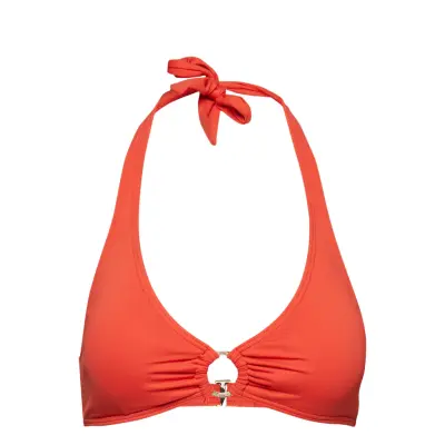 Halter Top Swimwear Bikinis Bikini Tops Triangle Bikinitops Röd Michael Kors Swimwear