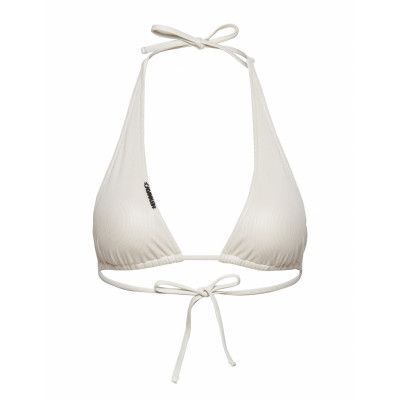 High Apex Triangle-Rp Swimwear Bikinis Bikini Tops Triangle Bikinitops Creme Calvin Klein